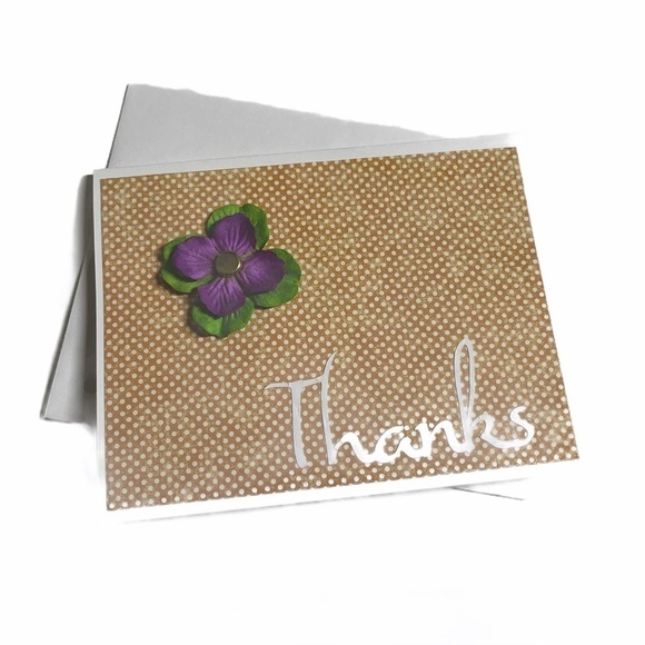 Hibiscus Flower Thank You Card Bundle Set of 6 - Picture 1 of 11